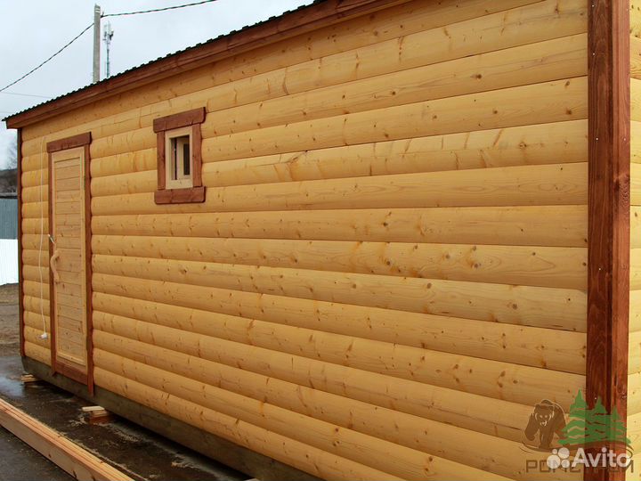 Баня брусовая 6x2,3м Велена