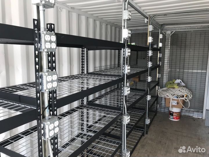 Майнинг ферма для добычи биткойна