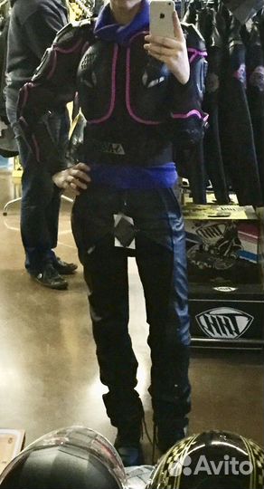 Мотоштаны кожаные женские