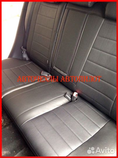 Чехлы Автопилот Mazda 6 gh из экокожи чёрные Класс