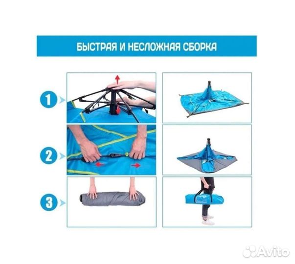 Палатка 4 местная автоматическая