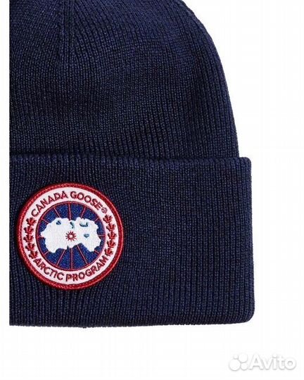 Canada Goose Logo patch wool beanie шапка оригинал