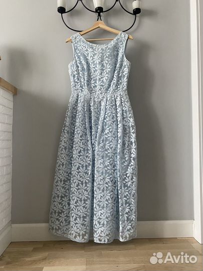 Платье женское летнее голубое 46 размер