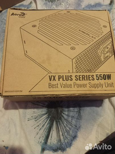 Блок питания aerocool vx plus 550w