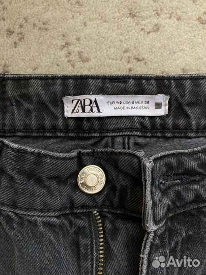 Джинсы zara mom