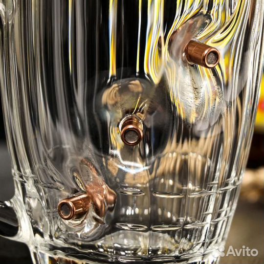 Кружка «Непробиваемая», под дерево, 3 пули, 500 мл