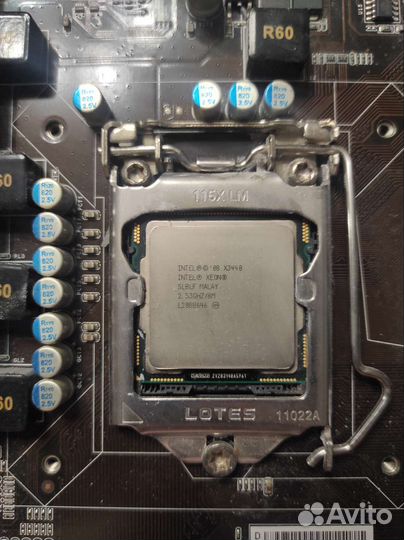 1156 сокет комплект мп+процессор+память