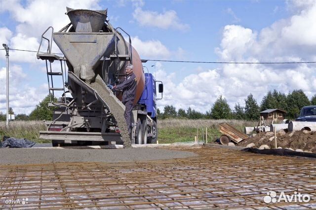 Доставка бетона миксером