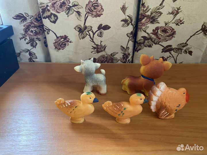 Резиновые игрушки миниатюра 5 шт