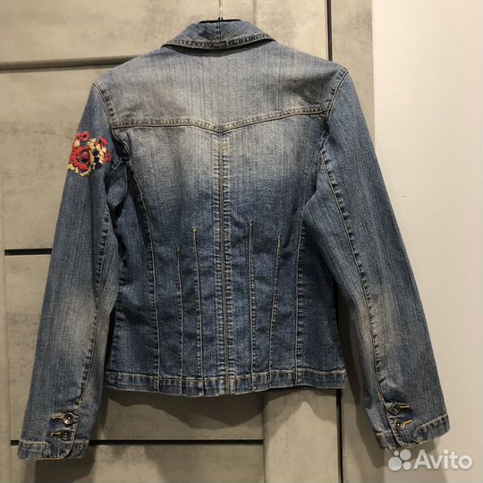 Джинсовый пиджак женский 46