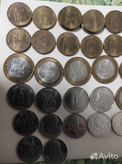 Монеты 1,2,5,10рублей