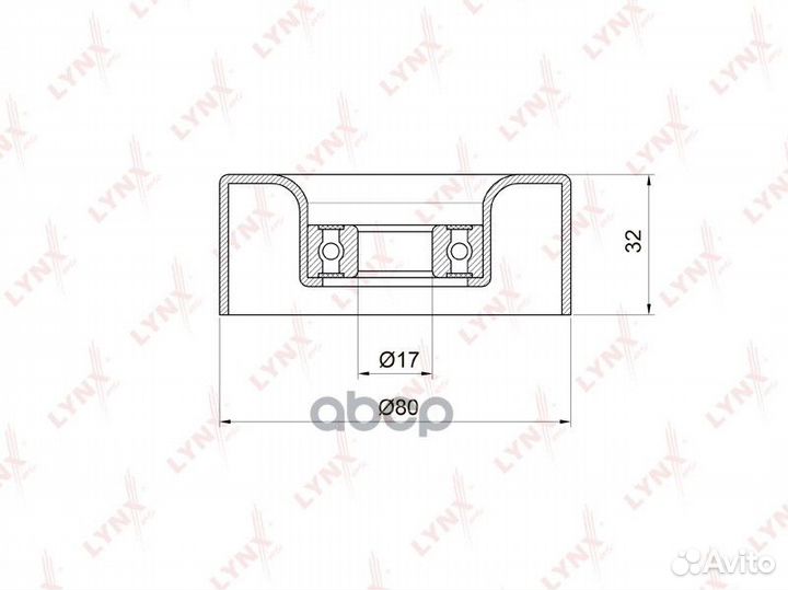 Ролик натяжной приводного ремня PB5011 lynxauto