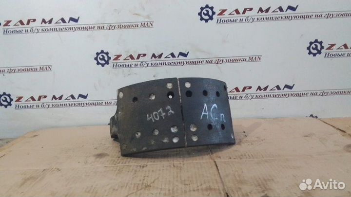 Колодка барабанного тормоза Man Tga