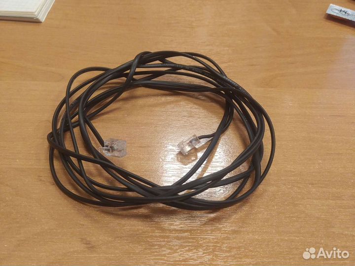 Кабель для подлючения стационар. телефона RJ-11