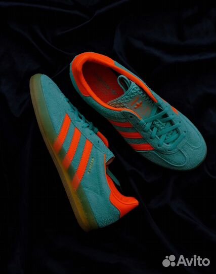 Adidas Gazelle Indoor Pulse Mint Green Orange