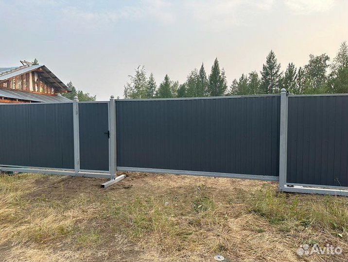 Откатные ворота под ключ