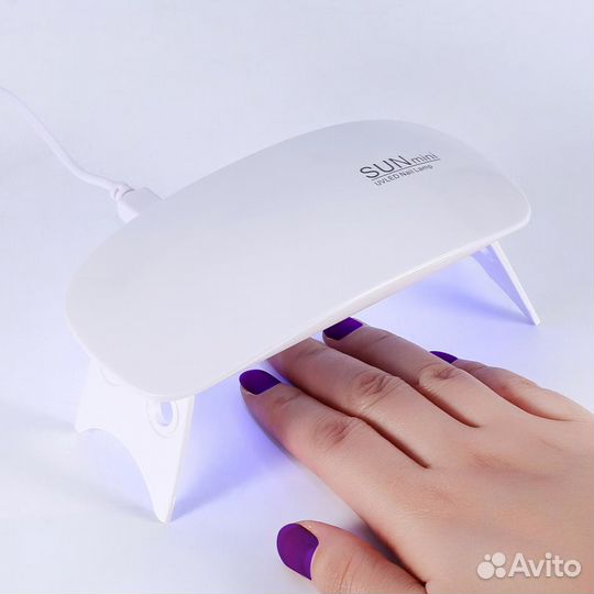 Лампа mini UV/LED для сушки гель-лака 6 вт. Новая