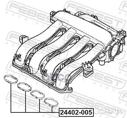 Прокладка впускного коллектора 24402005 Febest