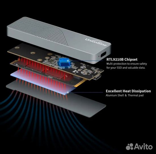 Корпус для SSD M.2 nvme/ngff новый