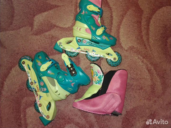 Роликовые коньки детские раздвижные р. 26-29