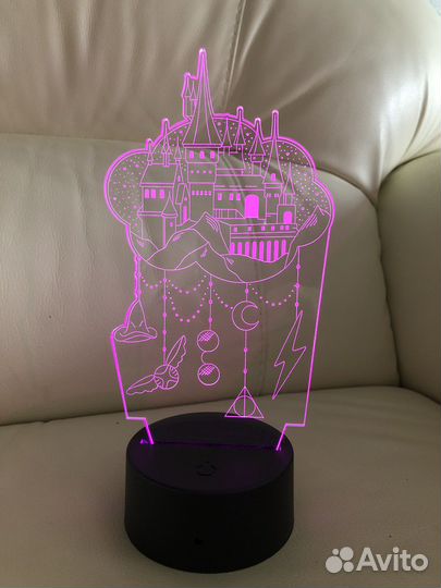 3D ночник Хогвартс. Замок Хогвартс, Гарри Поттер