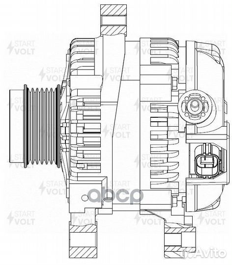 Генератор для а/м Toyota Rav 4 (06) 2.0i/Verso