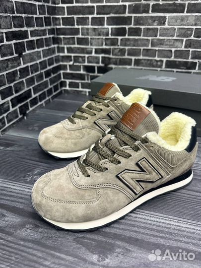 Кроссовки new balance 574 зимние