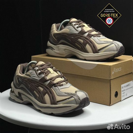 Кроссовки зимние Asics Gel-Preleus brown and begie