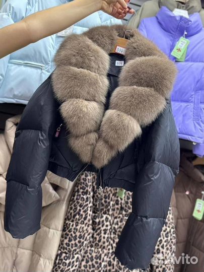 Куртка с натуральным мехом