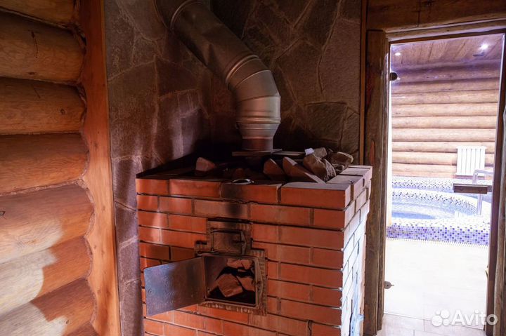Русская баня на дровах