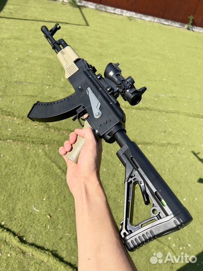 Автомат ак-74 орбизный + двигающийся затвор