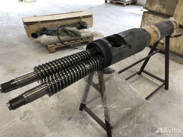 Шнековая коническая пара 55/120 для экструдера