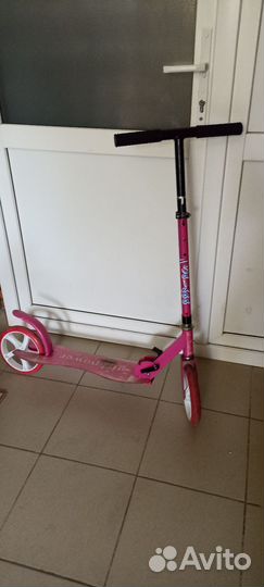 Самокат детский розовый