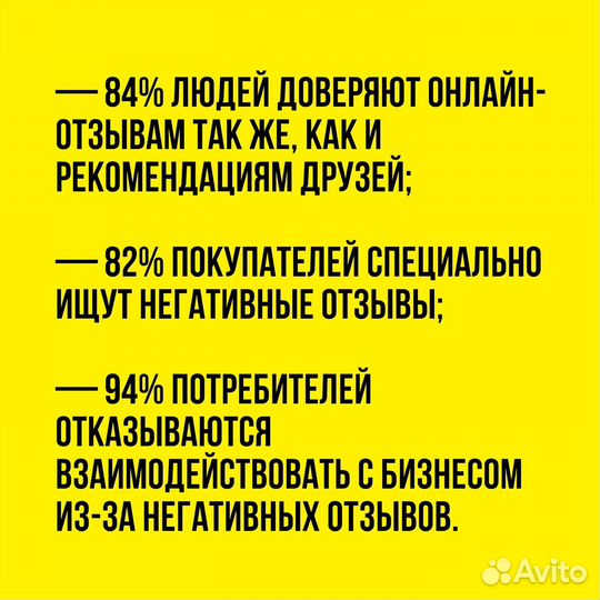 Отзывы на Яндекс картах,2гис/управление репутацией