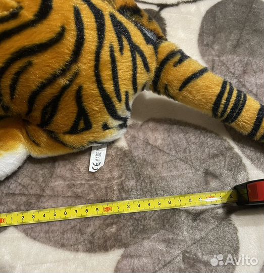 Мягкая игрушка Тигр реалистичный 60 см
