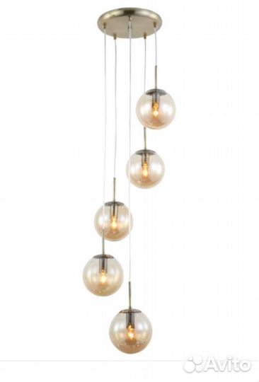 Люстра подвесная schaffner Fama 5х40Вт E14 стекло