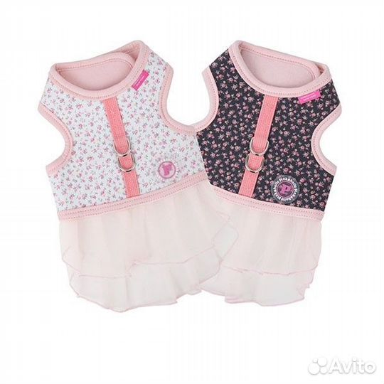 Pinkaholic жилет-шлейка в мелкий цветочек, белый