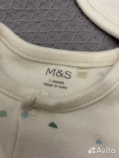 Слип с шапочкой для новорожденного m&s
