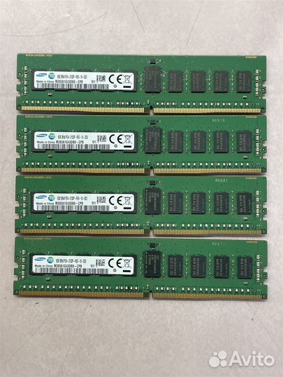 Samsung 32GB DDR4 4x8GB 2133 Mhz Ecc Reg серверная