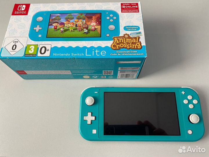 Nintendo Switch Lite Turquoise (Прошитая, б\у)