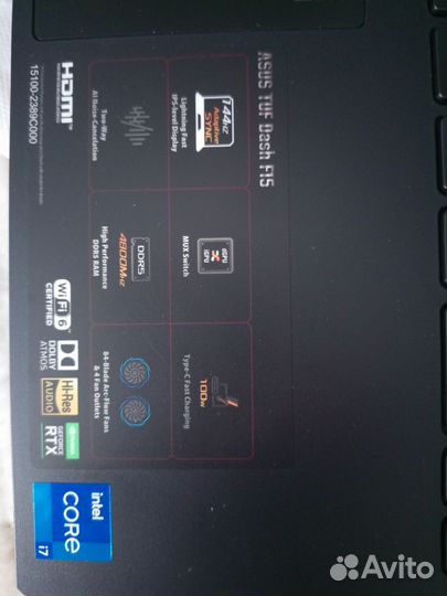 Новый Ноутбук игровой Asus Tuf Dash