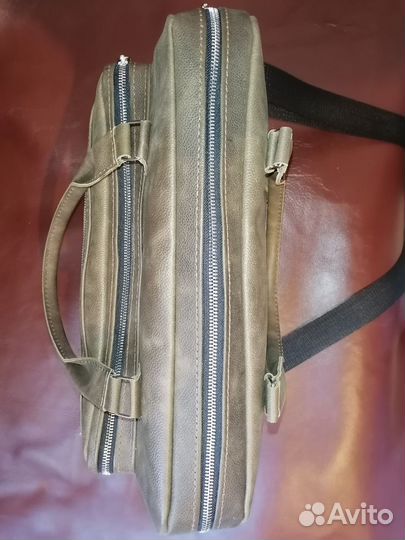 Мужской кожаный портфель из натуральной кожи