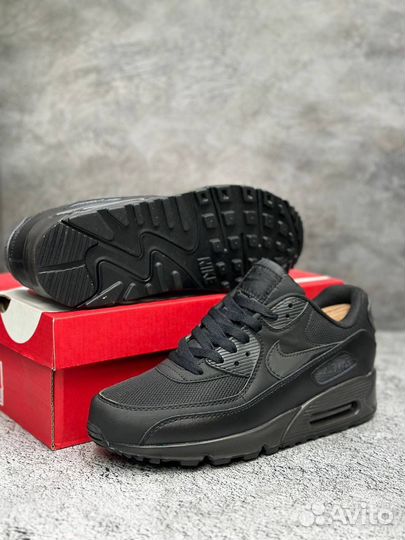 Кроссовки Nike Air Max 90 черные арт:351