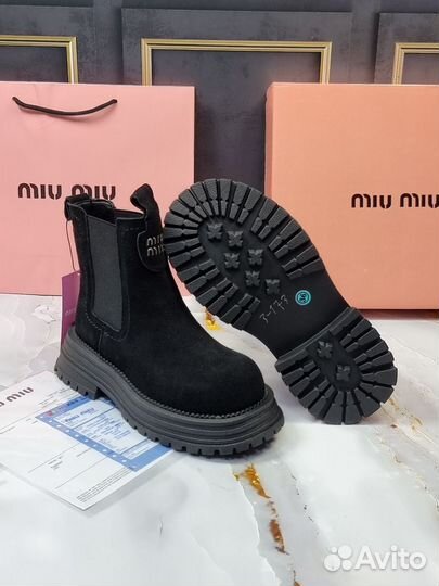 Зимние челси miu miu 4 цвета