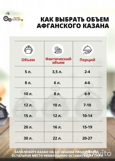 Афганский казан 12 литров Rashko-Baba