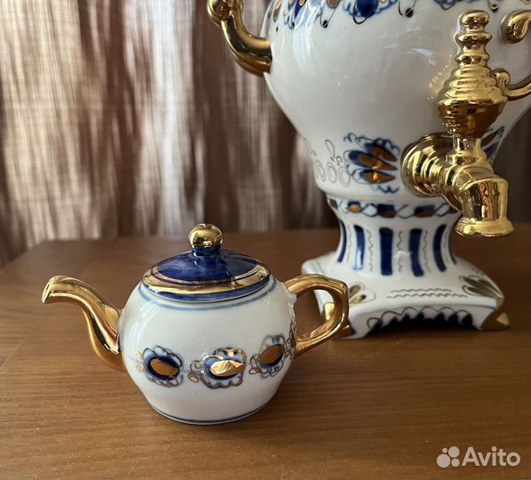 Самовар декоративный Гжель