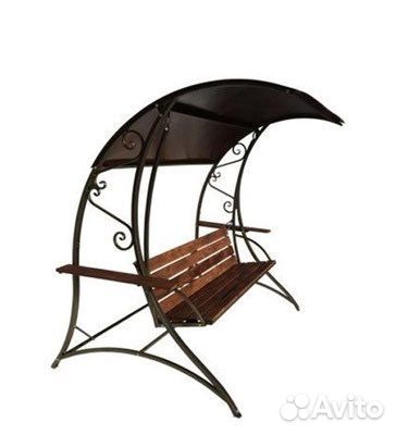 Садовые качели из дерева