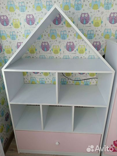 Детский стеллаж домик