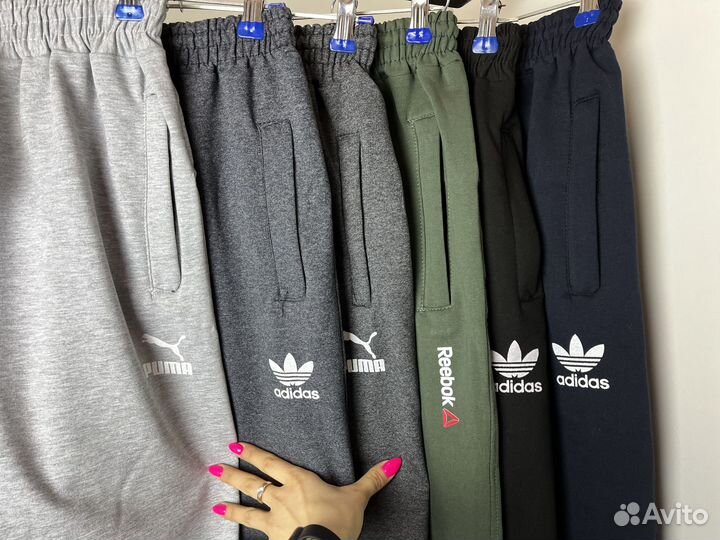 Спортивные мужские штаны Adidas 46 (S) серые