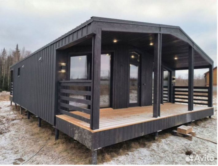 Каркасный теплый дом с доставкой 60 м кв, арт. ао-3568